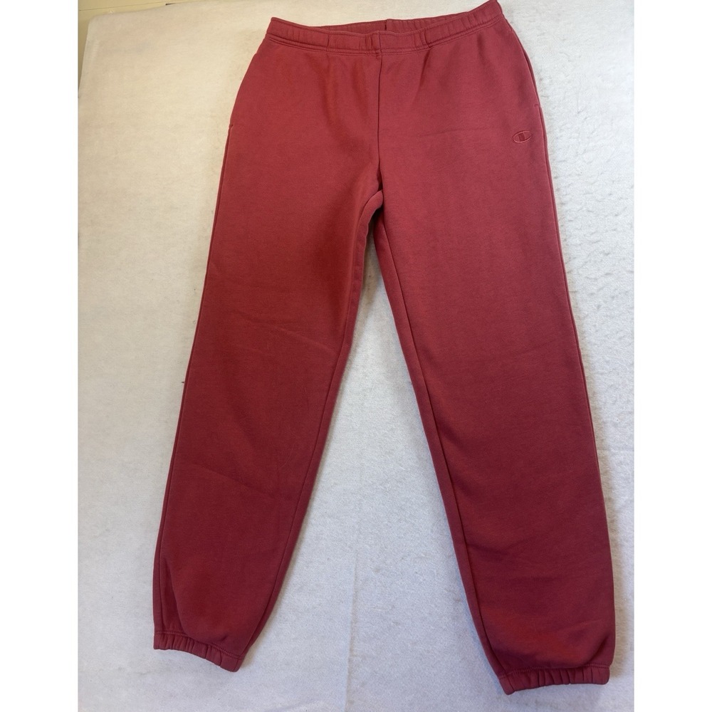 Champion Women's Fleece Jogger Size‎ Med Redwood Red EUC
